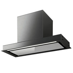 Elica Sleek 80cm Built-In Cooker Hood White Glass